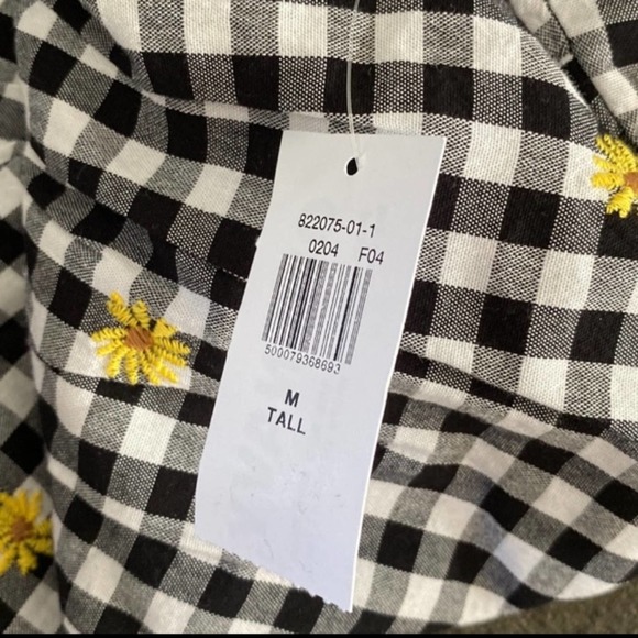Old Navy gingham daisy Patterned puff Sleeve - Picture 7 of 11